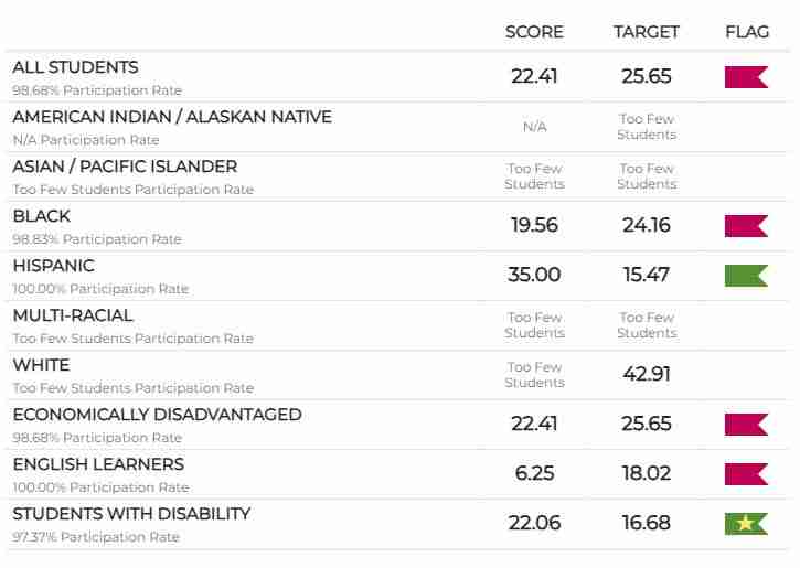 Diverse students participating in FSI courses focused on inclusivity and educational achievement, highlighting high participation rates among varied demographics.