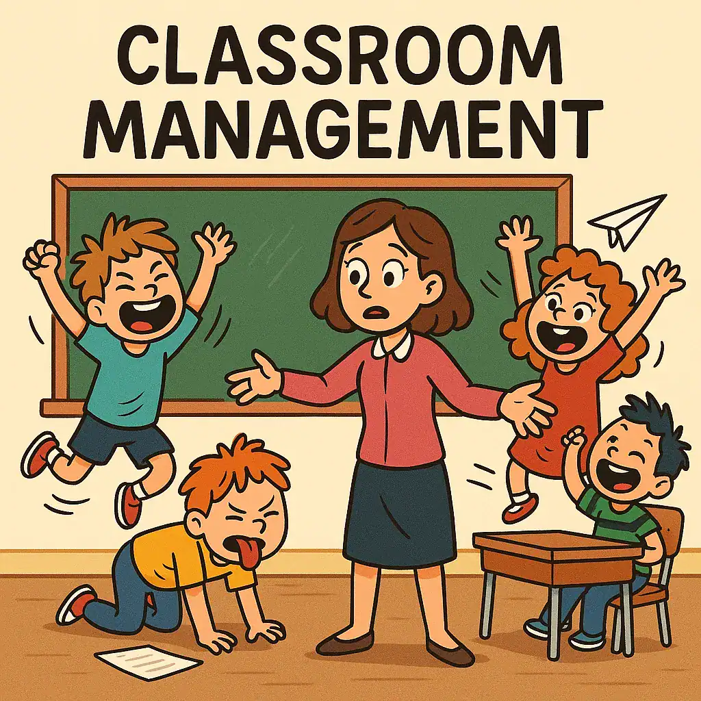 Managing classroom behavior with engaging activities and clear rules to foster a positive learning environment for students.