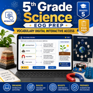 5th Grade Science EOG Prep Vocabulary Digital Interactive Access