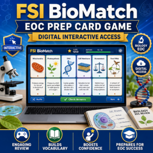 FSI Bio Match EOC Prep Card Game Digital Interactive Access